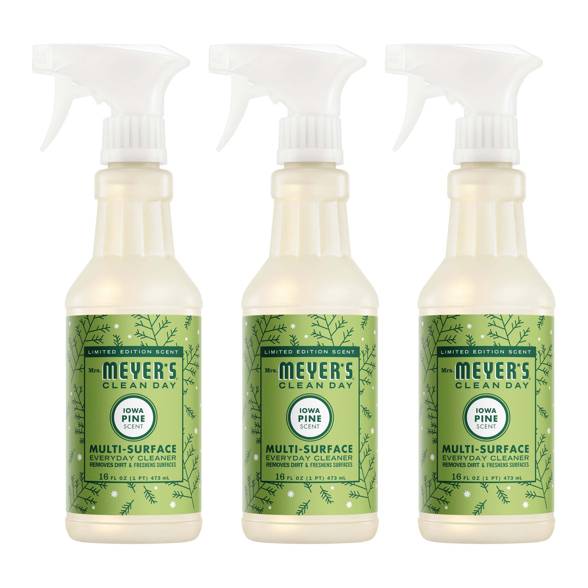 Mrs. Meyer's Iowa Pine Multi-Surface Everyday Cleaner 3-count Bundle