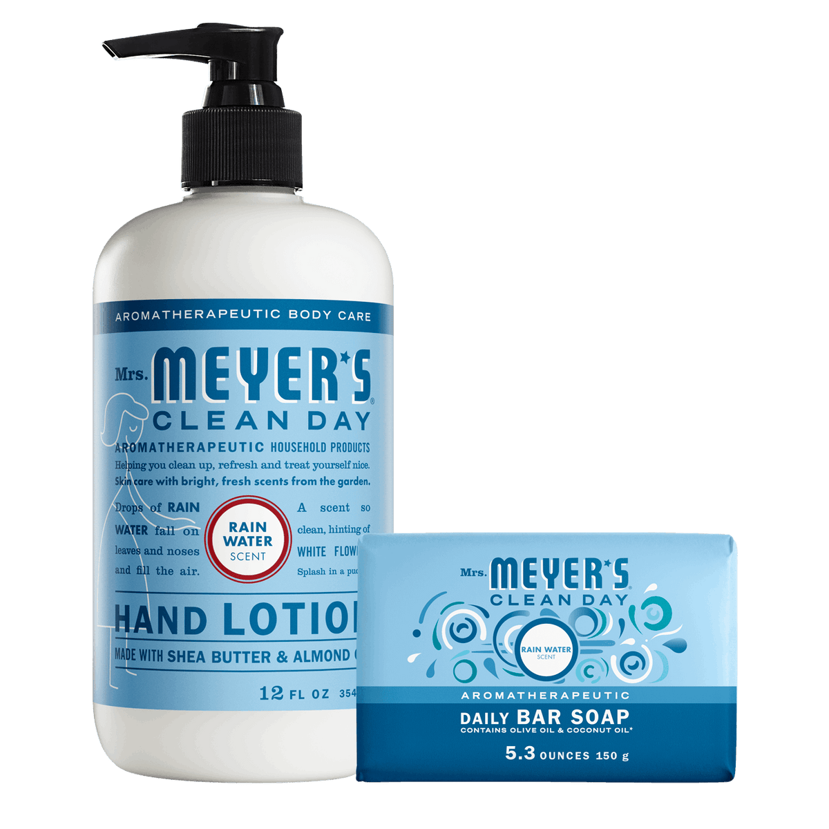 Mrs. Meyer's Rain Water Bar Soap &amp; Hand Lotion Set