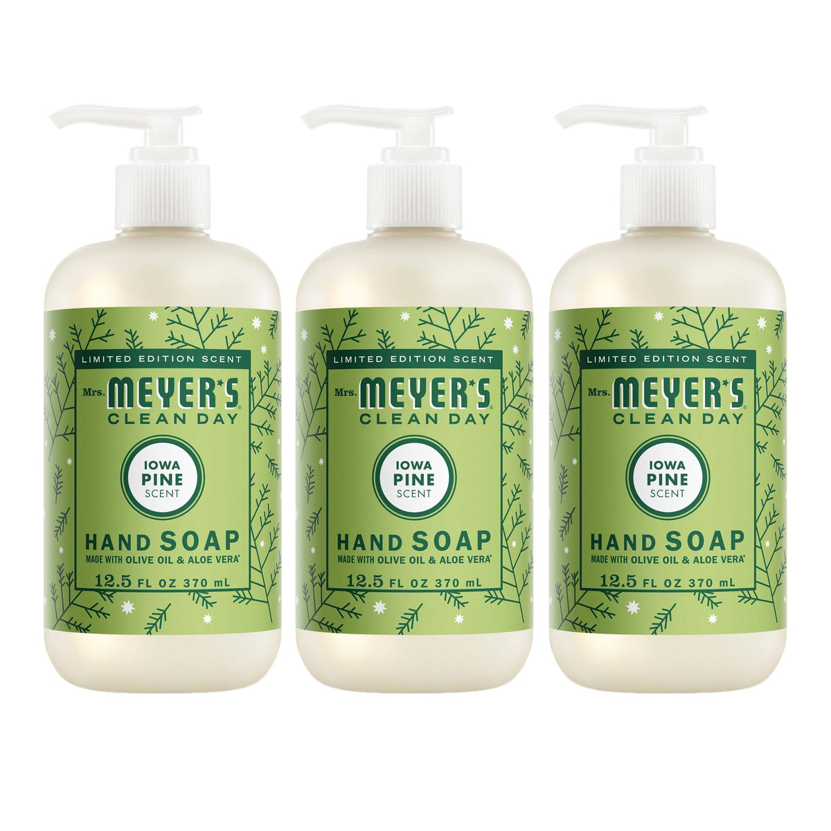 Mrs. Meyer's Iowa Pine Liquid Hand Soap 3-count Bundle