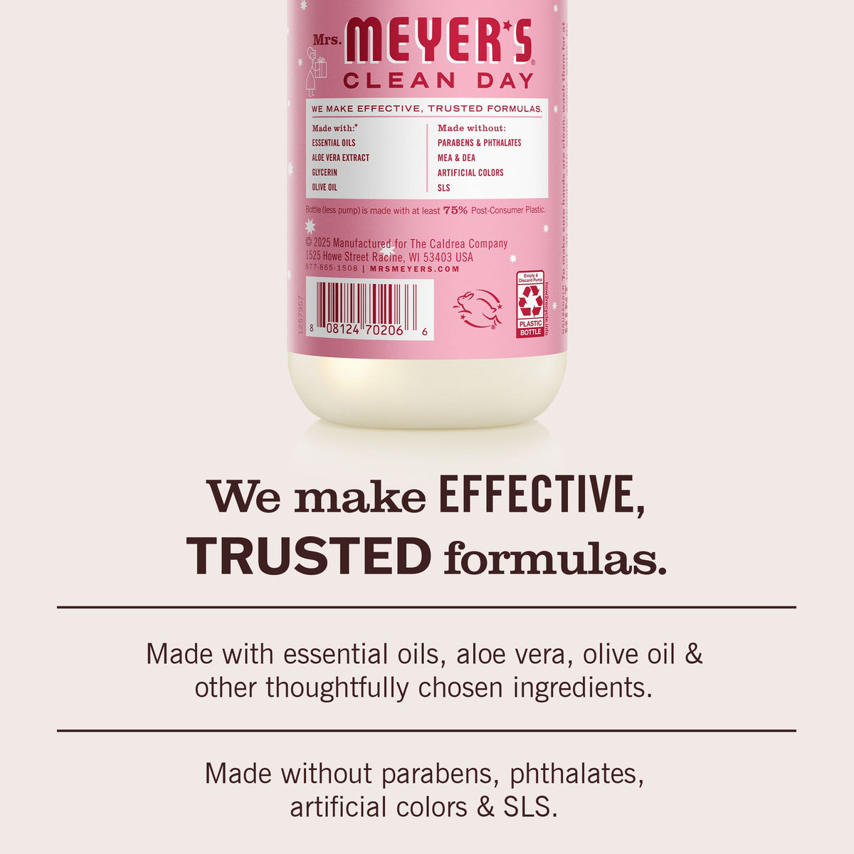 Mrs. Meyer's Peppermint Liquid Hand Soap 3-count Bundle